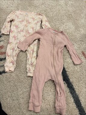 Set of 2 Cloud Island One-Piece Zipper Romper